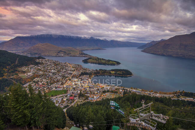 Vista da cidade da nova zelândia — Fotografia de Stock