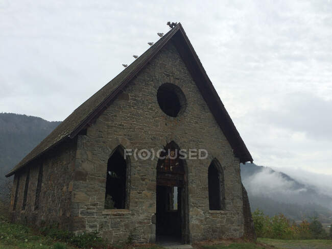 Verlassene Kirche, British Columbia, Kanada — Stockfoto