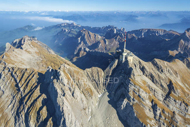 Montaña Majestic Saentis, Suiza - foto de stock