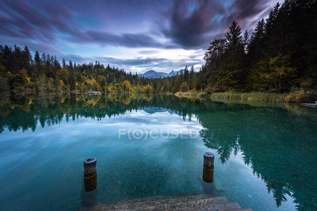 Crestasee Lake, Graubünden, Schweiz — Stockfoto