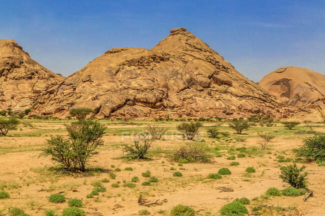 Desert mountain landscape, Saudi Arabia — Stock Photo