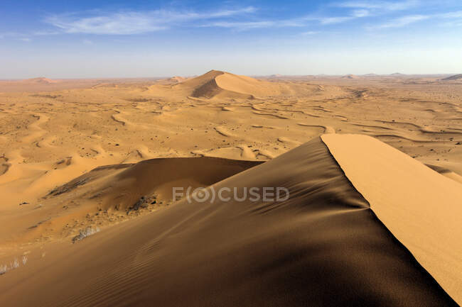 Dunas de areia no deserto, Arábia Saudita — Fotografia de Stock
