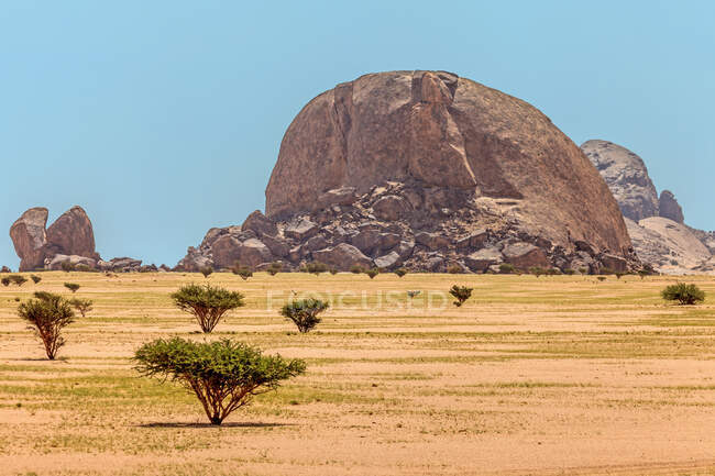 Formation de roches dans le désert, Arabie Saoudite — Photo de stock
