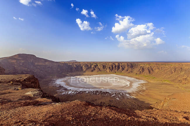 Cráter Al Wahbah, Arabia Saudita - foto de stock