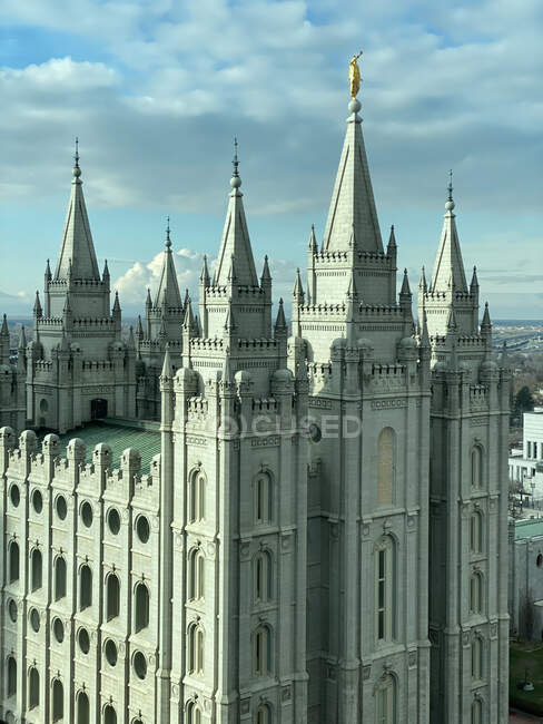 Mormon Temple, Salt Lake City, Utah, EE.UU. - foto de stock