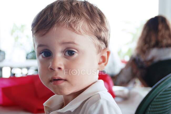 Close-up portrait of a boy — Stock Photo