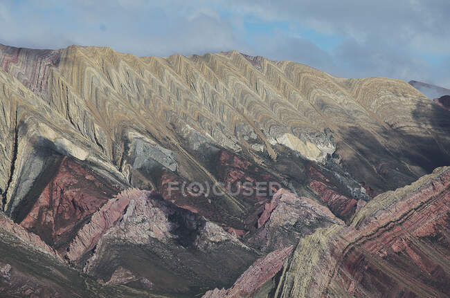Paysage montagneux dramatique, El Hornacal, Jujuy, Argentine — Photo de stock