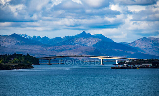 Isle of Skye Bridge between Kyle of Lochalsh and Kyleakin, Inner Hebrides, Scotland, UK — Stock Photo