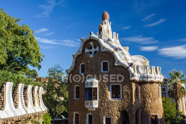 Park Güell Architektur Detail — Stockfoto