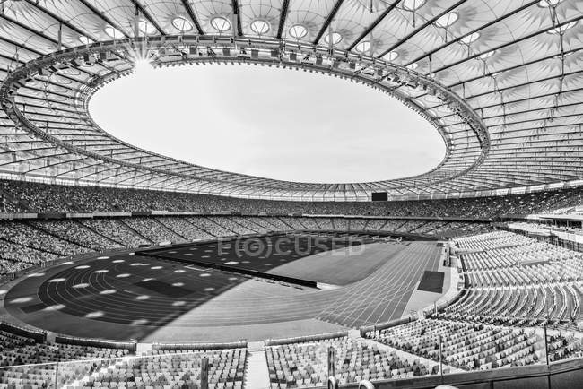 Rows of stadium seats — Stock Photo