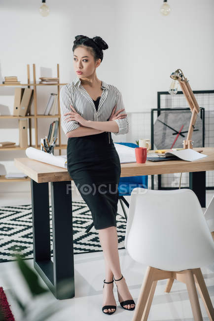Giovane imprenditrice asiatica — Foto stock